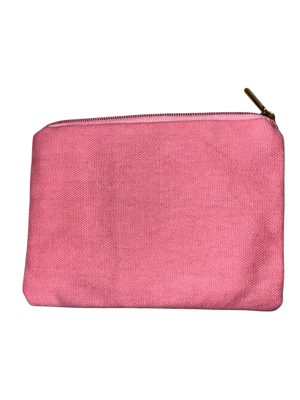Beaded 'The Queen' Pink Zip Pouch